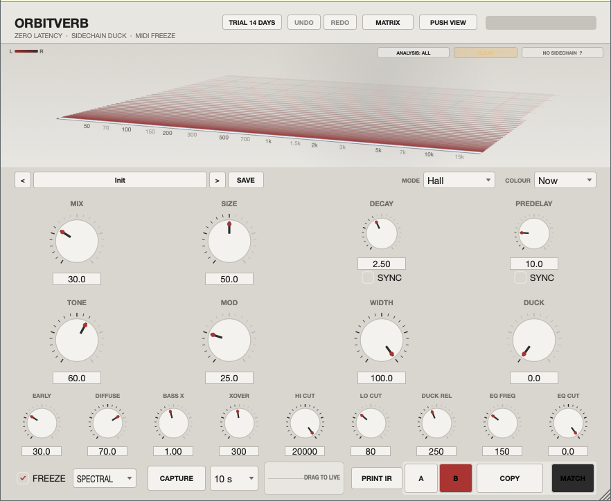 OrbitVerb reverb window